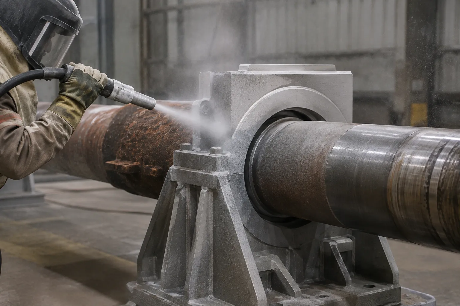 HOW SURFACE BLASTING ENHANCES CORROSION PROTECTION AND EXTENDS THE PERFORMANCE OF INDUSTRIAL LUBRICANTS